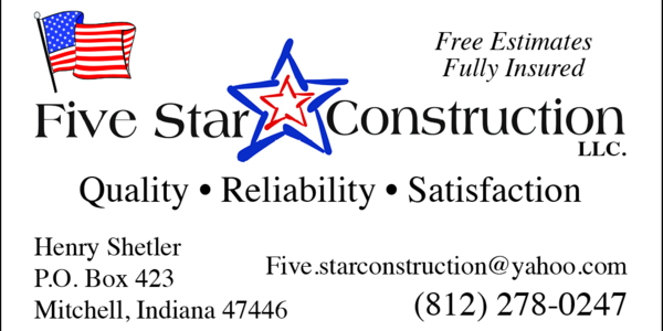 2024 SoIN Scramble Sponsor 5 Star Construction 2x1