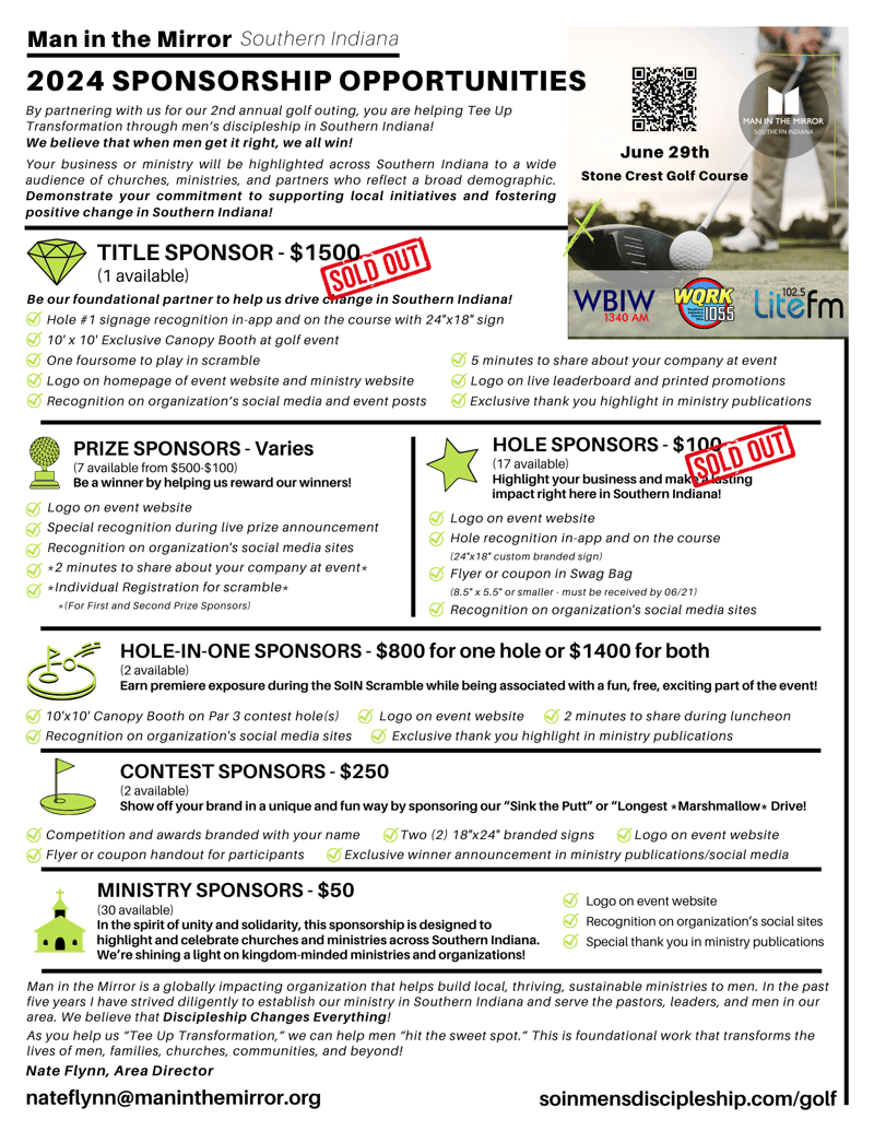 2024 SoIN Scramble Sponsor Packages Updated 06.12