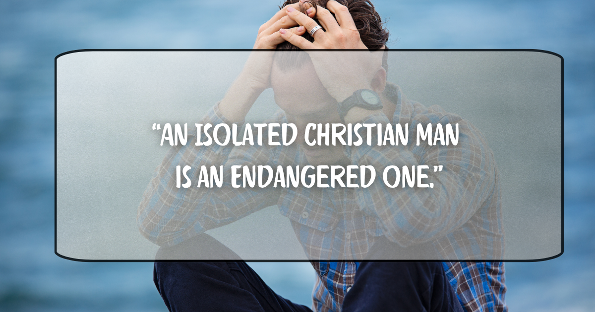Isolated Christian Man