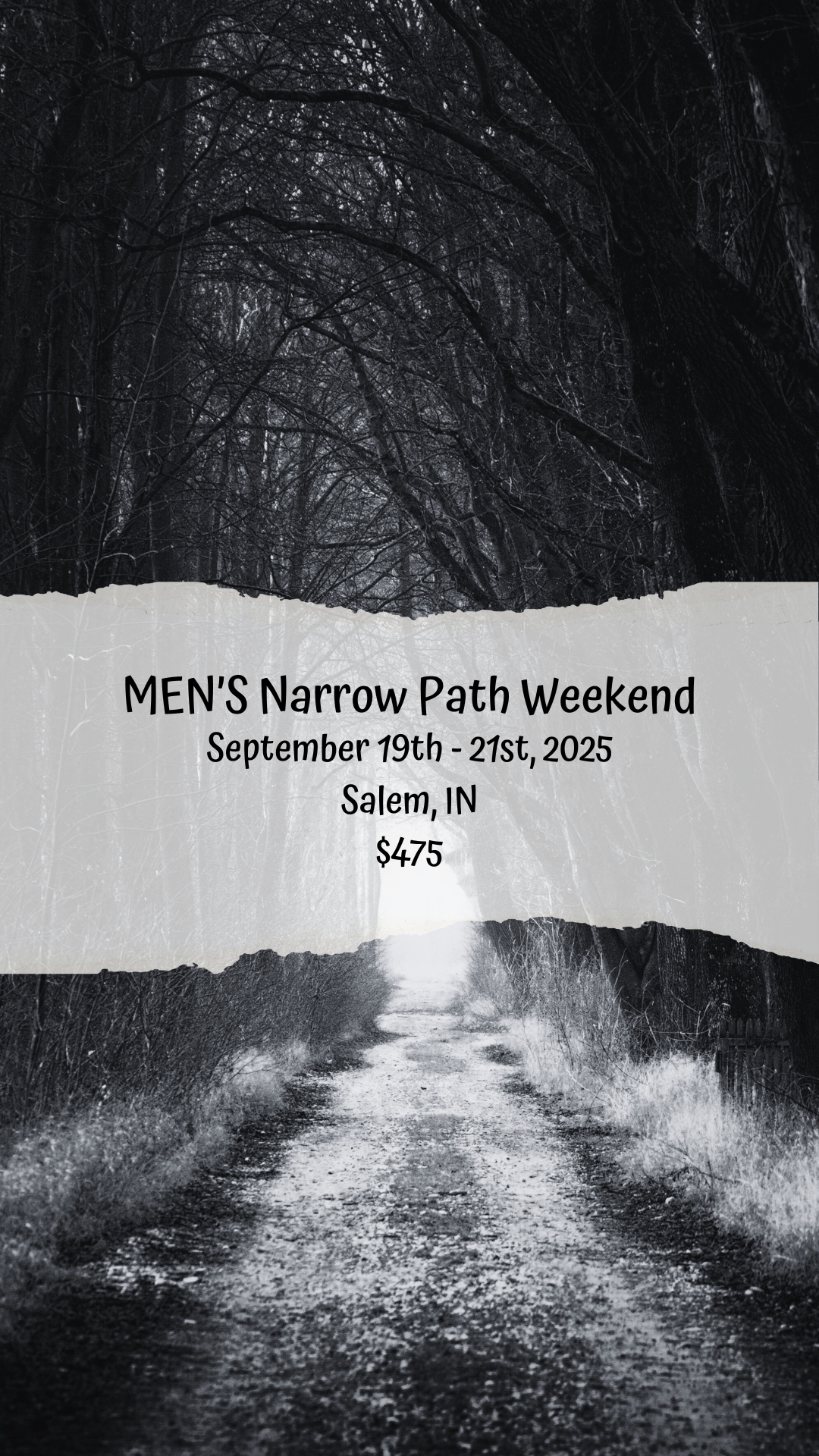Mens Narrow Path Sep.25