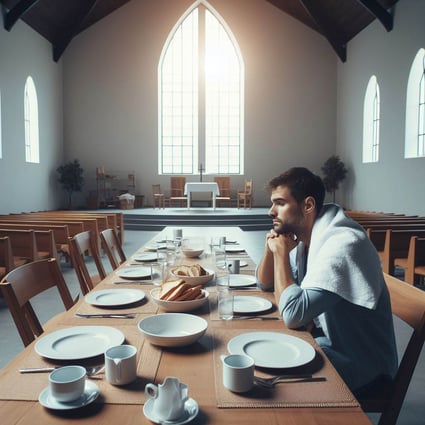 Mens breakfast unattended